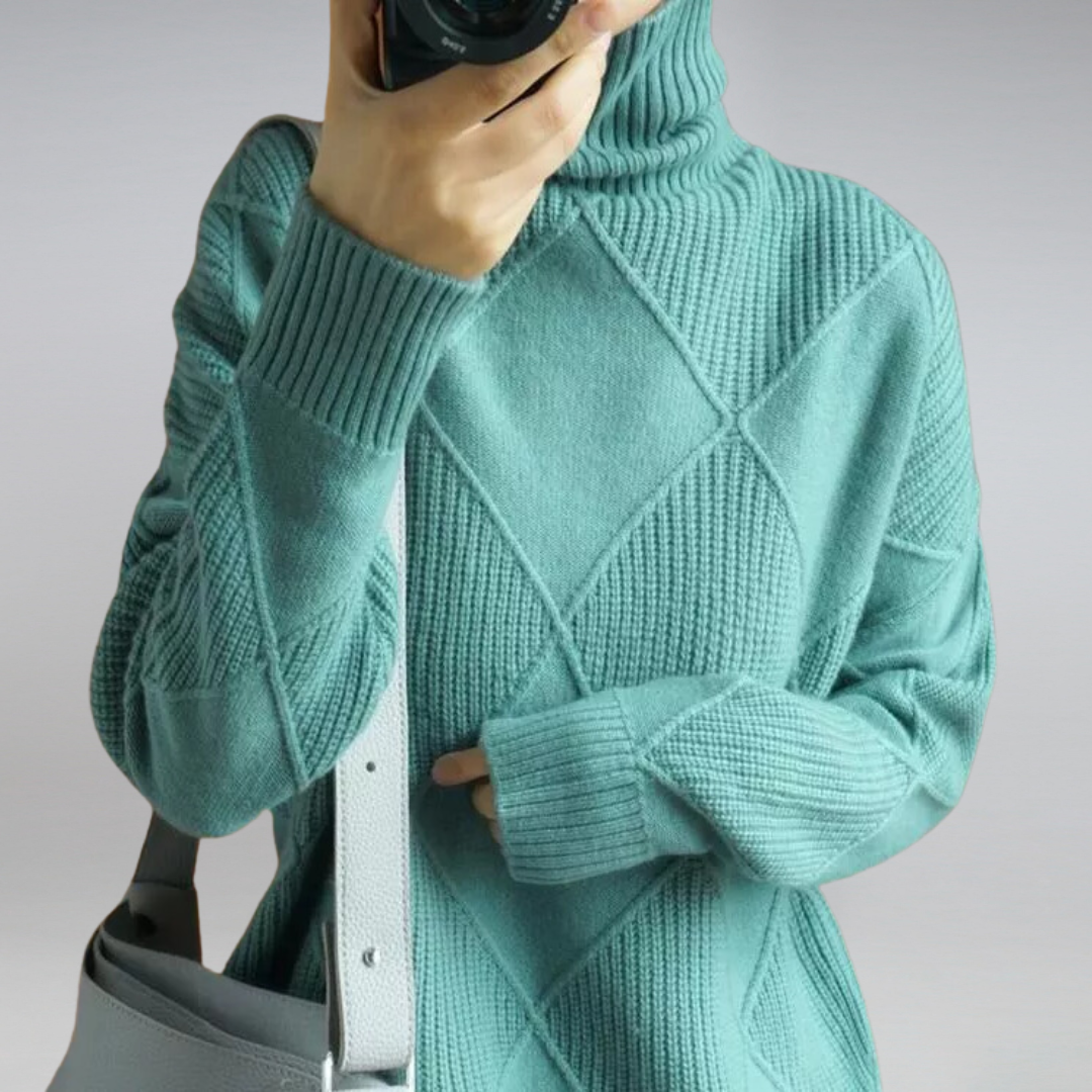 Sofia | Women’s Turtleneck Sweater | Soft Knit Pullover