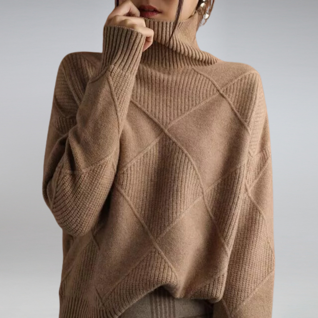 Sofia | Women’s Turtleneck Sweater | Soft Knit Pullover