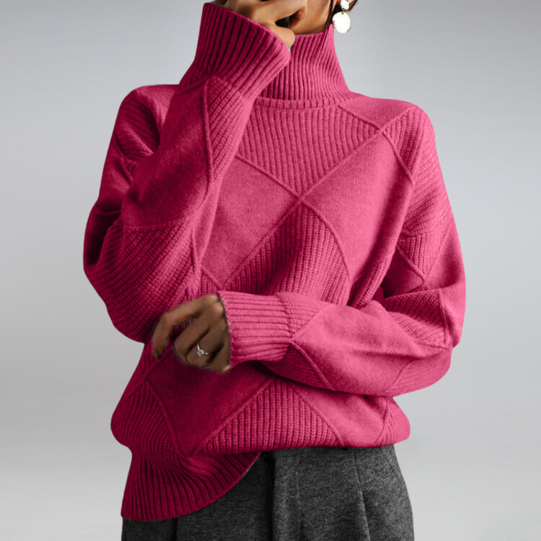 Sofia | Women’s Turtleneck Sweater | Soft Knit Pullover