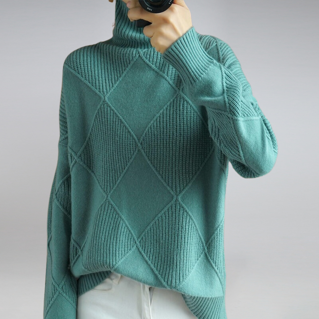 Sofia | Women’s Turtleneck Sweater | Soft Knit Pullover