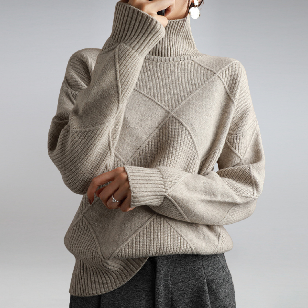 Sofia | Women’s Turtleneck Sweater | Soft Knit Pullover