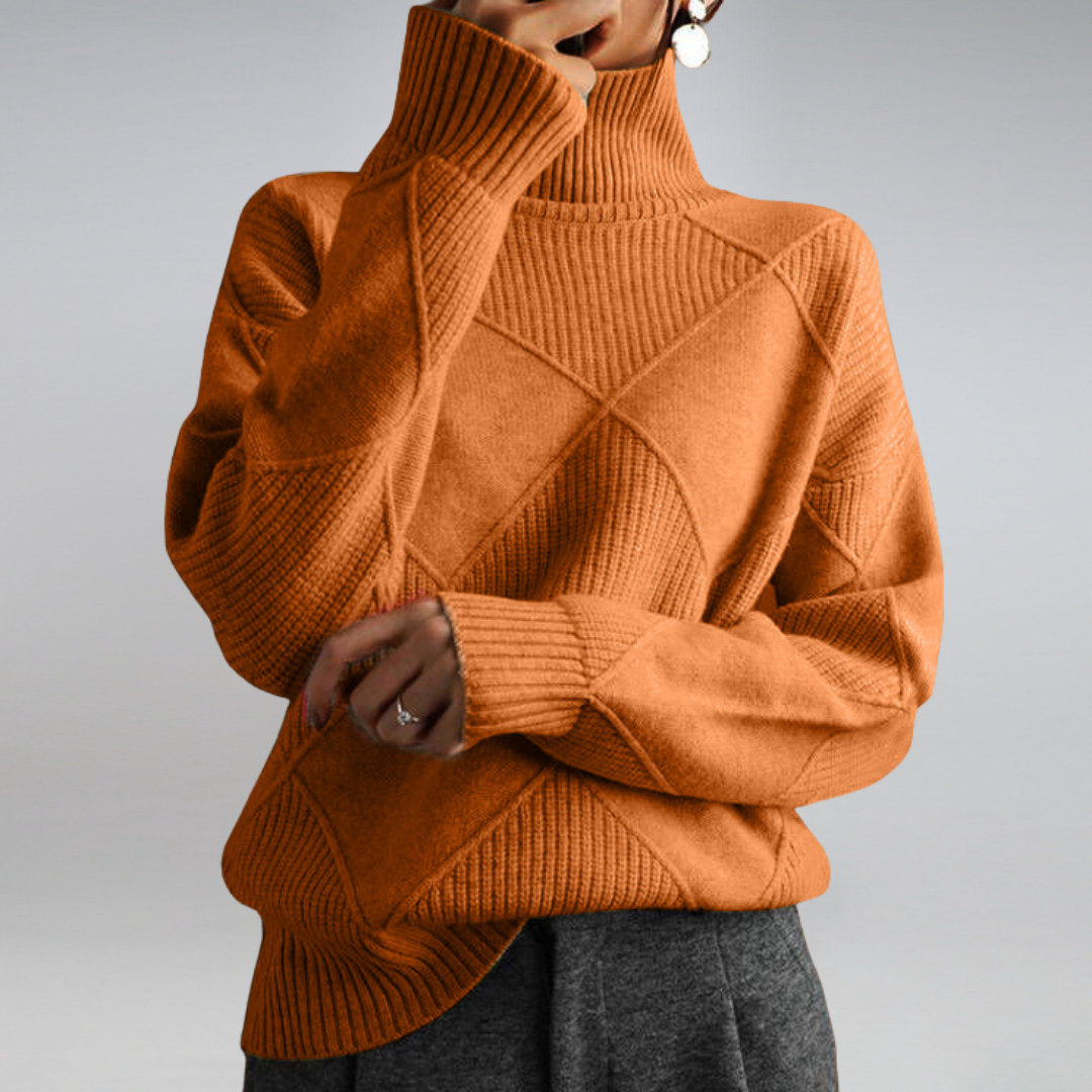 Sofia | Women’s Turtleneck Sweater | Soft Knit Pullover