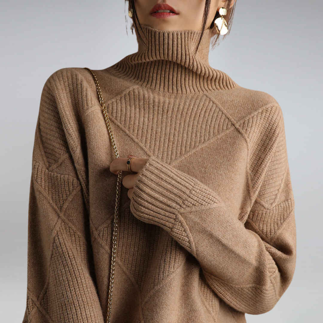 Sofia | Women’s Turtleneck Sweater | Soft Knit Pullover