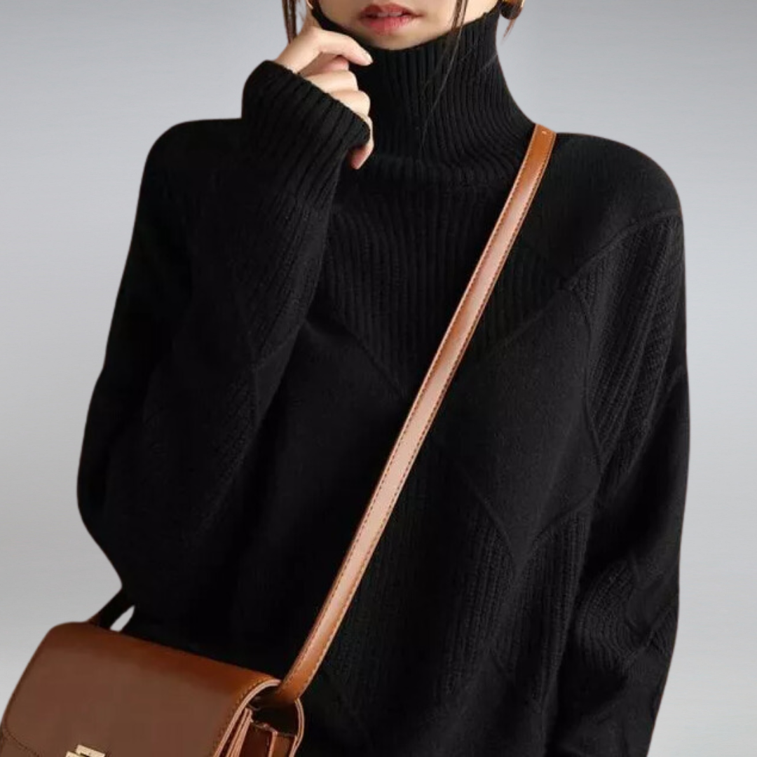Sofia | Women’s Turtleneck Sweater | Soft Knit Pullover
