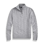 Lucas | Men’s Half-Zip Sweater | Cable Knit Pullover