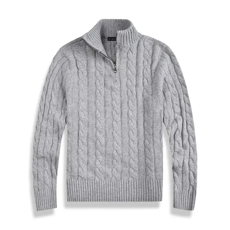Lucas | Men’s Half-Zip Sweater | Cable Knit Pullover