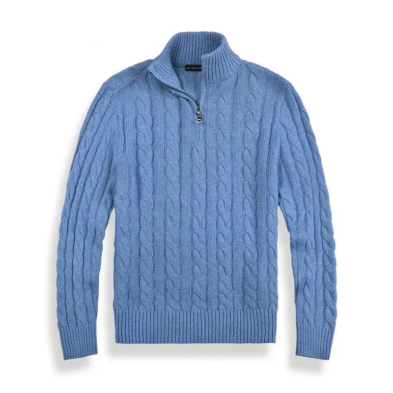 Lucas | Men’s Half-Zip Sweater | Cable Knit Pullover
