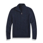 Lucas | Men’s Half-Zip Sweater | Cable Knit Pullover