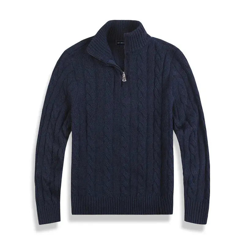 Lucas | Men’s Half-Zip Sweater | Cable Knit Pullover