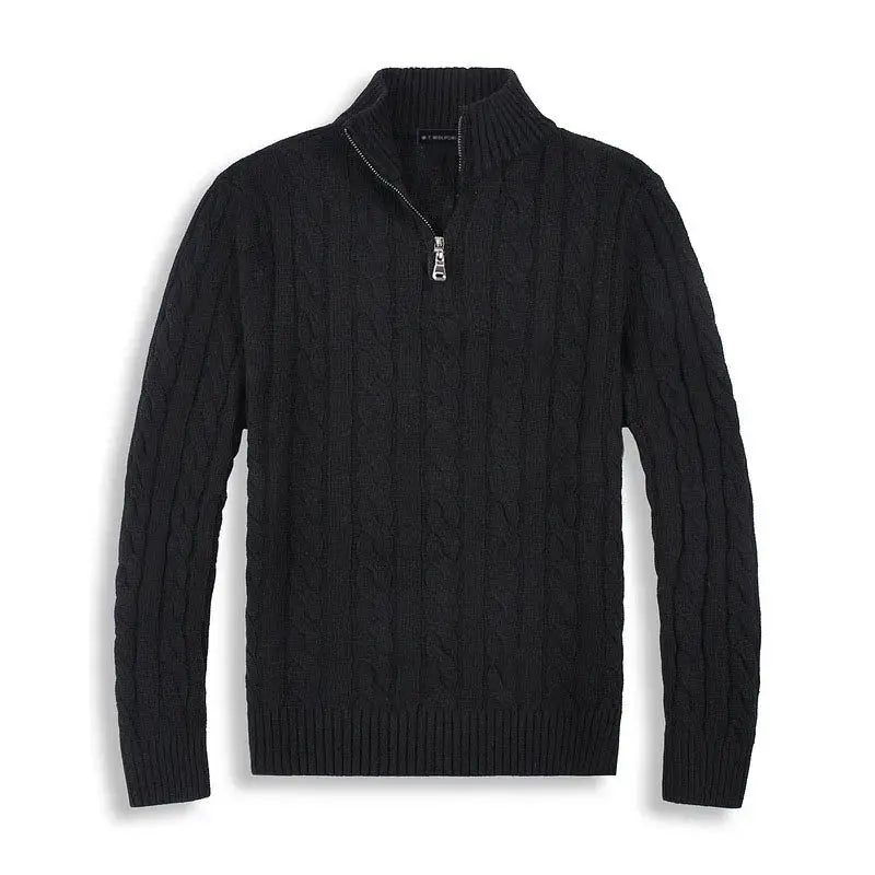 Lucas | Men’s Half-Zip Sweater | Cable Knit Pullover