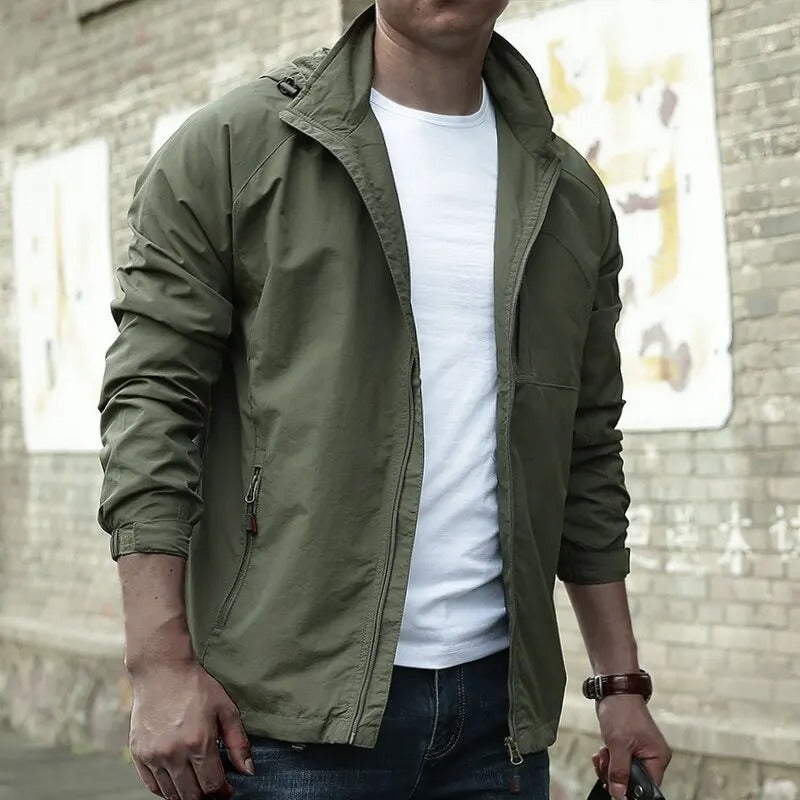 Ethan | Men’s Waterproof Cargo Jacket | Lightweight Outdoor Coat