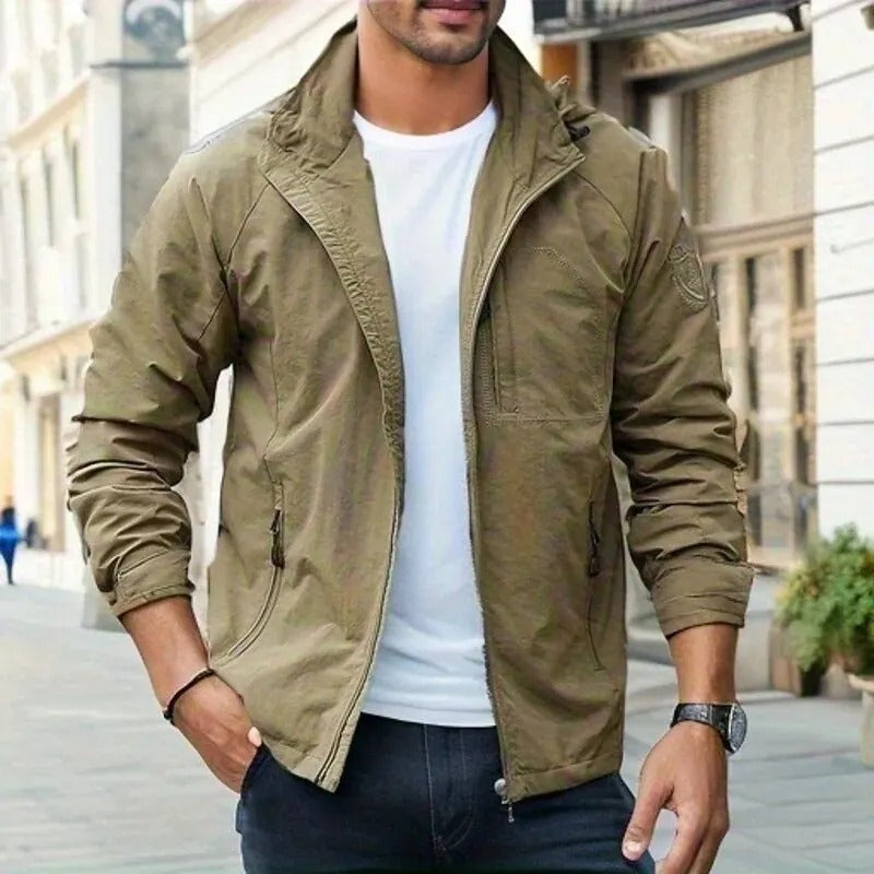Ethan | Men’s Waterproof Cargo Jacket | Lightweight Outdoor Coat